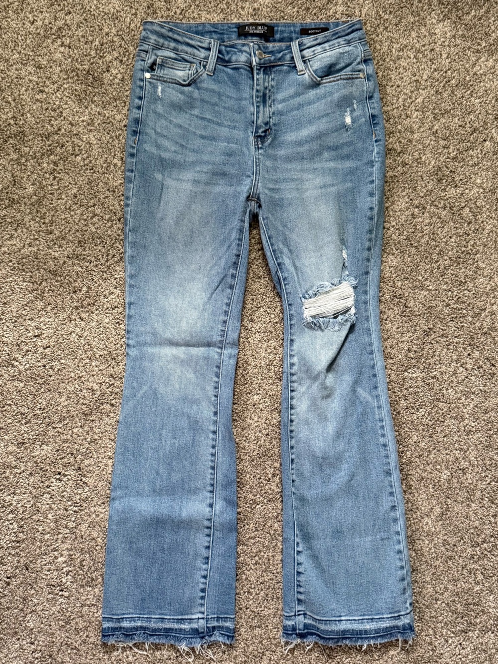 Judy Blue Distressed Bootcut Jeans JB88632MD
